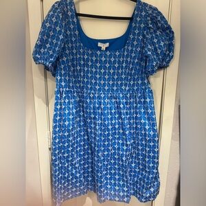 Target/Rhode blue and white eyelet dress, Size 1X